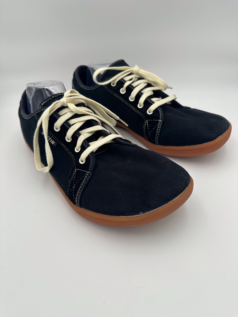 WHITIN Men’s Black Canvas Barefoot Shoes EU 48 ( US Men’s 14 Women’s 13)